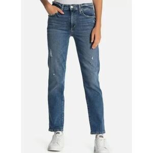 Joe's Jeans Debbie Ankle Jeans Womens Size 26 Blue High Rise Straight Distressed